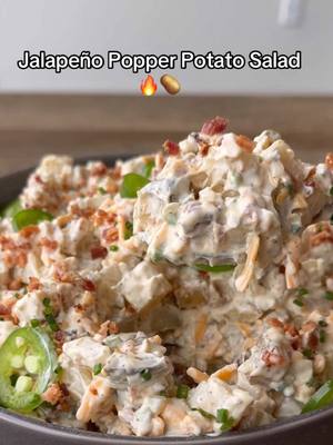 Jalapeño popper potato salad stole our hearts 🔥🥔 #Kroger #JalapenoPoppers #JalapenoPopperPotatoSalad #PotatoSalad #FoodMashUp