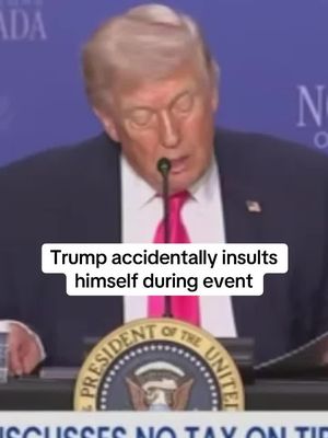 “A year ago, our country was an embarrassment,” Trump declared at an event in Las Vegas. But there’s just one problem with his claim: One year ago was April 2025, and the president of the United States at that time was Trump.