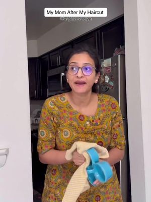 My Mom’s Reaction to My Haircut 😅#kajalkevadia #haircut #gujratimom #gujraticomedy 