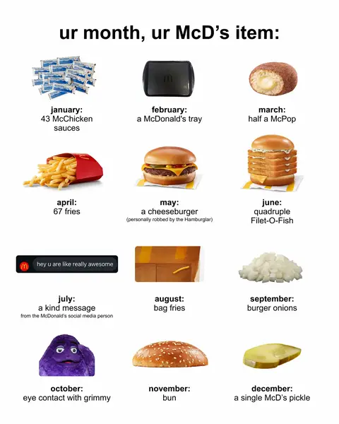 if ur month is october, i’m jelly #McDonalds #McDonaldsCanada #McDs #Fyp 