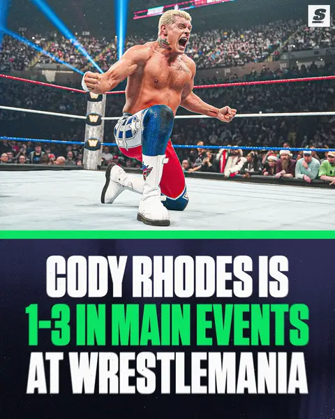Will Cody Rhodes pick up another W at Wrestlemania on Saturday!? 👀🤔 #Wrestling #WrestleMania #CodyRhodes #WWE