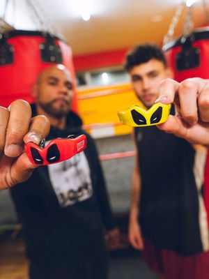 No CGI. No stunt doubles. Just protection in the gym @maddogsboxingstore  #Safejawz #Mouthguard #Gumshield #Deadpool #Wolverine