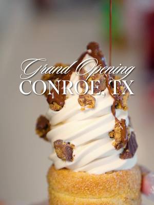 CONROE, TX… it’s finally happening!!🍦 📍2200 N. Frazier St. Suite 135 Conroe TX 77303 🕛 12:00 PM – Midnight #ConroeTX #GrandOpening #CrispyCones #ConroeEats #TexasDesserts