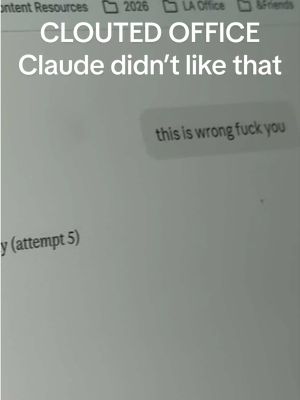Claude didn’t like that… #claude #aimemes 