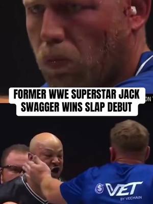 Jake Hager (FKA Jack Swagger) gets the TKO win at Power Slap 👋   (via @Power Slap) 