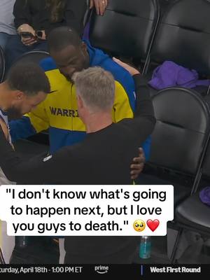 Steve Kerr to #Steph and #Draymond moments before being eliminated. #warriors #NBA #espnsocial 