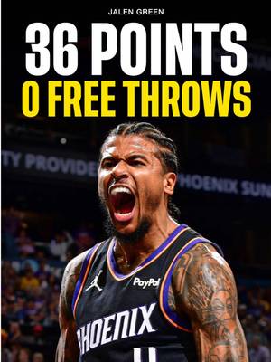 Jalen Green buried the Warriors last night! Tough shot making blow-bys, and a lot of paint touches. Phoenix is back in the playoffs📈 36 PTS 6 REB 4 AST 3 STL 14-20 FG 8-14 3P 0-0 FT #NBA #nbaplayoffs #phoenixsuns #goldenstatewarriors #jalengreen