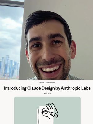 Claude Design was released! #Tech #startup #ai #anthropic @tenex_labs 