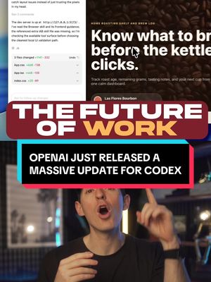 OpenAI just launched a massive update for Codex. Download it on OpenAI’s website to try it out. #ai #artificialintelligence #Tech #technology #chatgptpartner 