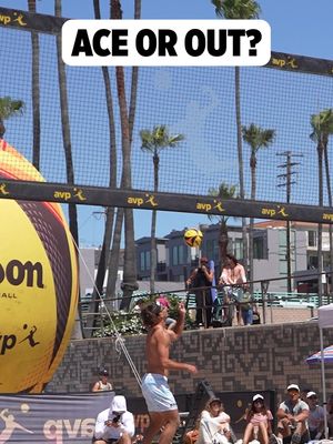 What’s the right call ⁉️ DJ Klasnic sends a skyball worth a debate — AVP League Qualifier #3. #AVPBeach #BeachVolleyball