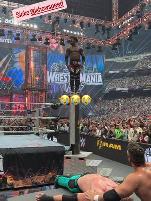 (via tyresehaliburton/IG) #ishowspeed #WrestleMania #WWE #espnsocial 