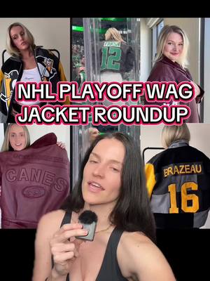 WELCOME TO THE NHL PLAYOFF WAG JACKET ROUND UP 🤠🏒  #NHL #hockey #nhlwag #wagjackets #stanleycupplayoffs  
