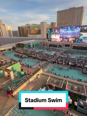 Poolside @Cody Rhodes celebration energy just felt right! 💦🔥 📍@StadiumSwim @CircaLasVegas  #WrestleMania42 #WWE #VegasPools #VegasSports #VegasFoodie