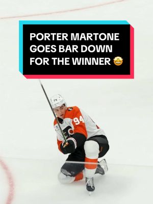 and it was the GAME WINNER TOO 😱 #NHL #StanleyCup #PhiladelphiaFlyers #hockey #PorterMartone 