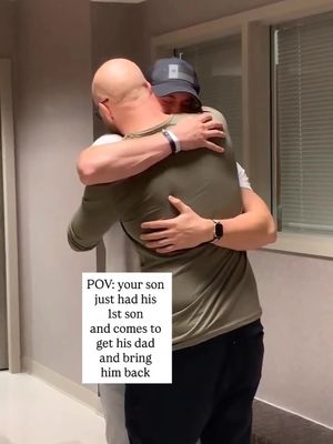 After the birth of this man's first son, he comes to get his dad to meet his first grandson. (🎥:thelighthousetexas / IG)