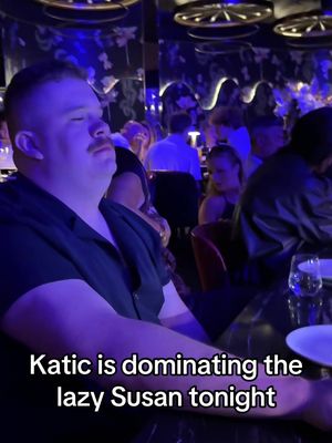 Katic made sure to show his dominance on the lazy Susan EARLY. @Las Vegas #VegasPartner @Fontainebleau Las Vegas @Papi Steak Las Vegas 