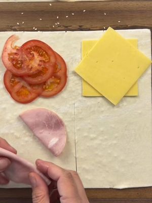 Back to school tomorrow and I figured out how to elevate the Ham, Cheese and Tomato toastie to a next level pastry. Let’s do this! #georgegeorgievski 