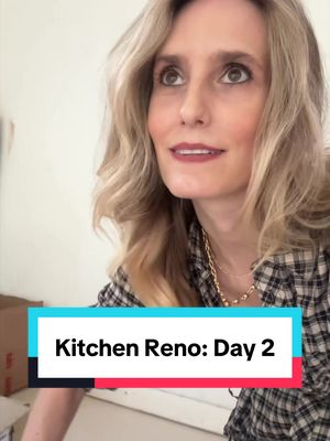 We did in fact both use the toilet! Day 2 of kitchen phase of the Reno! Feeling stressed and overwhelmed - that’s normal right? #homereno #homerenovation #renovation #remodel 