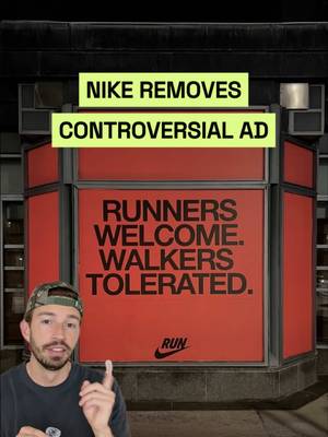 This Nike ad is causing pure chaos in the running world 👇 The internet is up in flames and bashing Nike. And it ultimately led to Nike taking the sign down. People are complaining that it’s not inclusive and it alienates walkers. Now, the ad isn’t great, but not for the reason people are complaining. So you first need to know the context. The sign is at the Boston Marathon, one of the hardest marathons to qualify for. It is for the elite of the elite runners. It’s simply not a race for walkers, there is just no debate with that. The objective by Nike was to celebrate this, and push ambitious, high-performance messaging. Which I totally agree with for Boston. Would this messaging work at your local 5K Turkey Trot? No, but that’s the point - It’s for the Boston Marathon. The ad could probably have better copy for the goal Nike had in mind. But at the end of the day, the messaging of the ad should not be controversial. And honestly, I would respect Nike much more if they brought the sign back today but with even more hardcore messaging. Maybe "Runners Welcome. Walkers Banned."