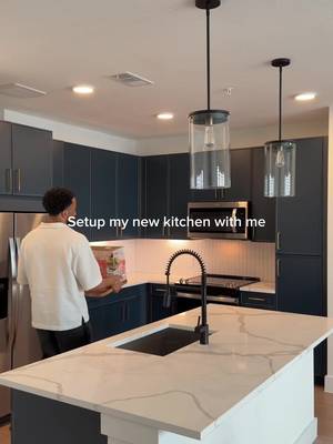 Setup my new kitchen with me. Still need some minor touch ups to make it complete, but this is just the beginning. Let me know what you think. #homedecor #interiordesign #menslifestyle #kitchendesign #kitchensetup 