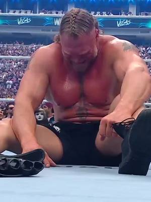 WHAT ARE YOU DOING, BROCK?! 😳  The FIRST HOUR of #WrestleMania is LIVE RIGHT NOW on ESPN! #WWE #BrockLesnar #PaulHeyman