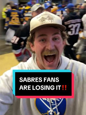 FIRST PLAYOFF WIN IN 15 YEARS IN ELECTRIC FASHION‼️ #NHL ##hockey##StanleyCup#BuffaloSabres #sports 