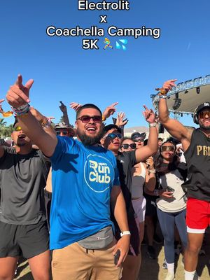 Who pulled up to the Electrolit x Coachella Camping 5K? Comment below!🏃‍♀️ #electrolitatcoachella 