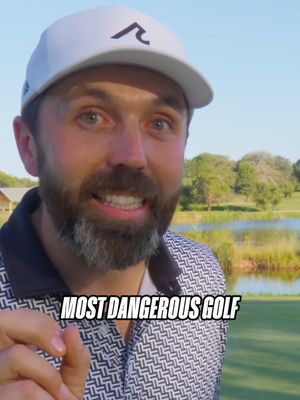 I played the most DANGEROUS golf course 🤯 #golf