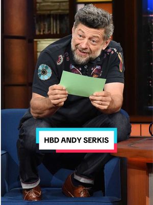 Happy birthday to the precious Andy Serkis We'll  properly celebrate the Return of our King this Wednesday. 😉 #HBD #Colbert #AndySerkis #Gollum #LOTR