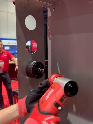 The Easiest Way to Punch. M18™ FORCE LOGIC™ 6T Knockout Tool. #MilwaukeeTool #NothingButHeavyDuty