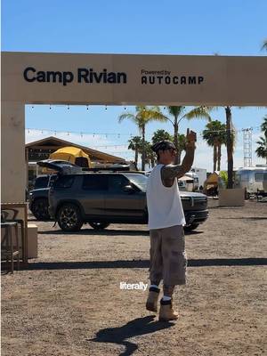 Me + @Rivian = Festy Bestys ⚡️ Rolling DEEP all weekend in the R2 #AdventurousForever #CampRivian @AutoCamp #ElectricElsewhere #AD