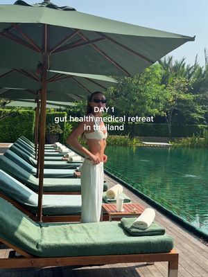 White lotus vibes 🌴 Day 1 at the gut health and longevity retreat in Thailand 