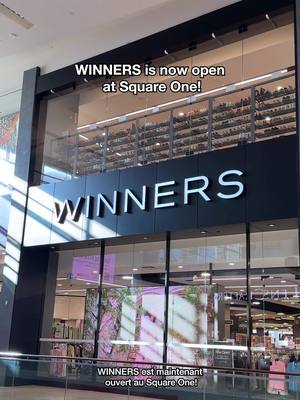 We’re open! 🖤 Our newest store is officially here, and we can’t wait to welcome you 📍@shopsquareone __ On est ouverts 🖤 Notre toute nouvelle boutique est enfin là, et on a hâte de vous accueillir #WINNERSMOMENT #WINNERSFabFinds #WINNERSCanada #TrouvaillesWINNERS