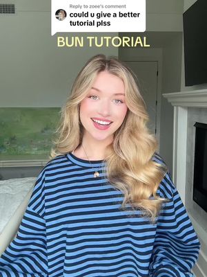 Replying to @zoee drew jackson bun tutorial! aka my fav way to do a bun 🙂‍↔️🙂‍↔️ #bun #hair #hairtok #hairtutorial #hairstyle 
