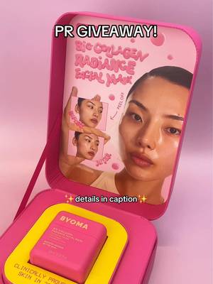 Want to win our VIRAL Bio-Collagen Radiance Facial Mask PR Package? We’re selecting 5 winners this week! To enter: - follow BYOMA  - like and comment on our last 5 posts - share with or tag your bestie for an extra mention Winners will be DMed on Friday by this account. T’s and C’s apply.  Good luck! #byoma #byomafacemask #collagenmask #giveaway #prgiveaway