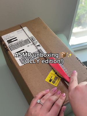 POV: your OLLY order just got delivered 📦✨ #ASMRunboxing #OLLY