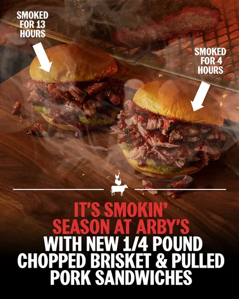 Today is about the new ¼ Pound Pulled Pork and ¼ Pound Chopped Brisket Sandwiches (and nothing else at all)