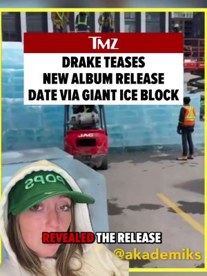 👀🧊 Drake is teasing his new album release date hidden in a massive block of ice, with Akademiks also posting BTS clips of the icy setup 📸: X/@akademiks & IG/@champagnepapi