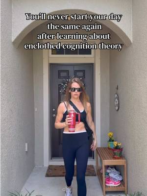 Did you know that what you wear is actually psychological? Enclothed cognition is the idea that your clothing can influence how you think, feel, and perform. It’s not just about looking the part but believing it. That’s why I choose pieces that move with me, literally and mentally. Outfits I can wear from errands to work to my workout without skipping a beat. I feel more put together, more capable and more motivated to keep going. So no, it’s not just a "cute" matching set. It’s a mindset shift. Dress for the life you actually want to live  #momsover30 #grwm 