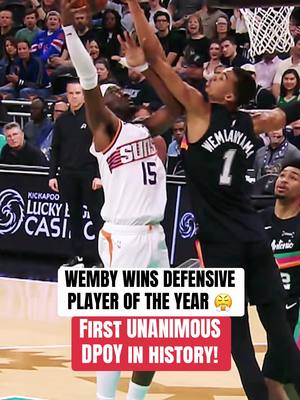 THE FUTURE HAS ARRIVED 😤🐐🏆 Tune into the NBA Playoffs to watch Wemby play! #wemby #NBA #basketball #dpoy #victorwembanyama 