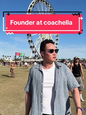 Startup founder goes to his first Coachella  Ty to @Lollipop Star Inc for bringing him out  #mengmengduck #startups #founders #coachella 