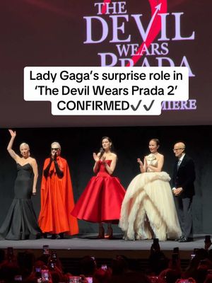 Little monsters, we won!!!! ⚡️⚡️ Lady Gaga’s #DWP2 cameo — “the worst-kept secret in showbiz” — is CONFIRMED at ‘The Devil Wears Prada 2’ world premiere in New York.  #ladygaga #thedevilwearsprada 