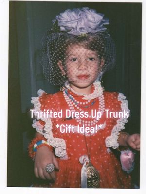Instead of just seeing clothes in the thrift store as what they are, look for things that would be great for kids to dress up and play in!  Check out our latest podcast all about thrifting tips from designers, dm us pod and we’ll send you the link! 