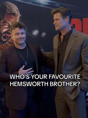 “Who’s your favourite Hemsworth brother? 👀🔥 watching @Chris Hemsworth show up for Lukehemsworth… At the Beast premiere, that’s pretty hard to beat.”  #brother  #fyppppppppppppppppppppppp #lovestory  #film 