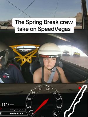 The Spring Break crew headed to @SPEEDVEGAS to see who could produce the fastest 5 lap time. @Las Vegas #VegasPartner 