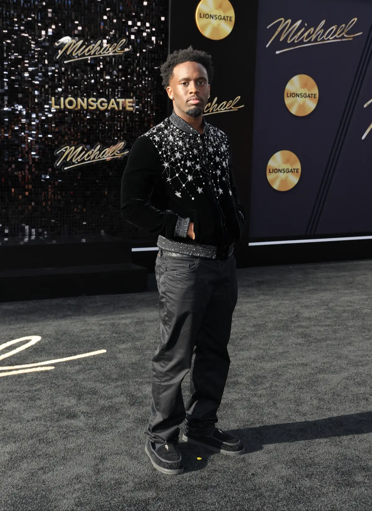 Kai Cenat on the red carpet of the ‘MICHAEL’ premiere in LA🔥 📸: GETTY #kaicenat #michaeljackson #redcarpet #premiere 