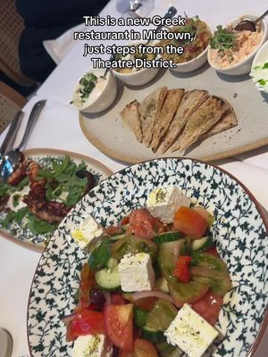 Great Greek cuisine at Delos!  📍Delos Greek Restaurant  102 W 47th St, New York, NY 10036 #delos #nyc #nycfood #nycrestaurants #nychiddengems 