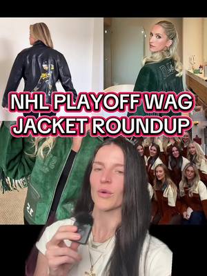 DAY 3 OF NHL PLAYOFF WAG JACKET ROUNDUP 🤠🏒⭐️ how do your rankings look so far?! 👀 #NHL #hockey #wagjackets #hockeywag #stanleycupplayoffs   