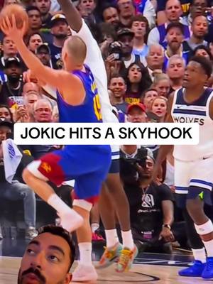 Jokic skyhook is an unstoppable move. #NBA #nbaplayoffs #denvernuggets #jokic 