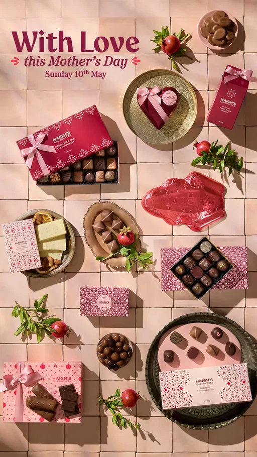 There are many ways to say “With Love”. We find chocolate does it rather well.    This Mother’s Day, discover a collection as thoughtful as the sentiment itself. This year’s collection draws on rich, faraway influences. Within, an array of handcrafted chocolates, each one made with care, and intended for moments of quiet appreciation, shared laughter, and everything in between.  Whether a small token or a most generous gesture, give with love this Mother's Day. Discover the range online and in-store now.